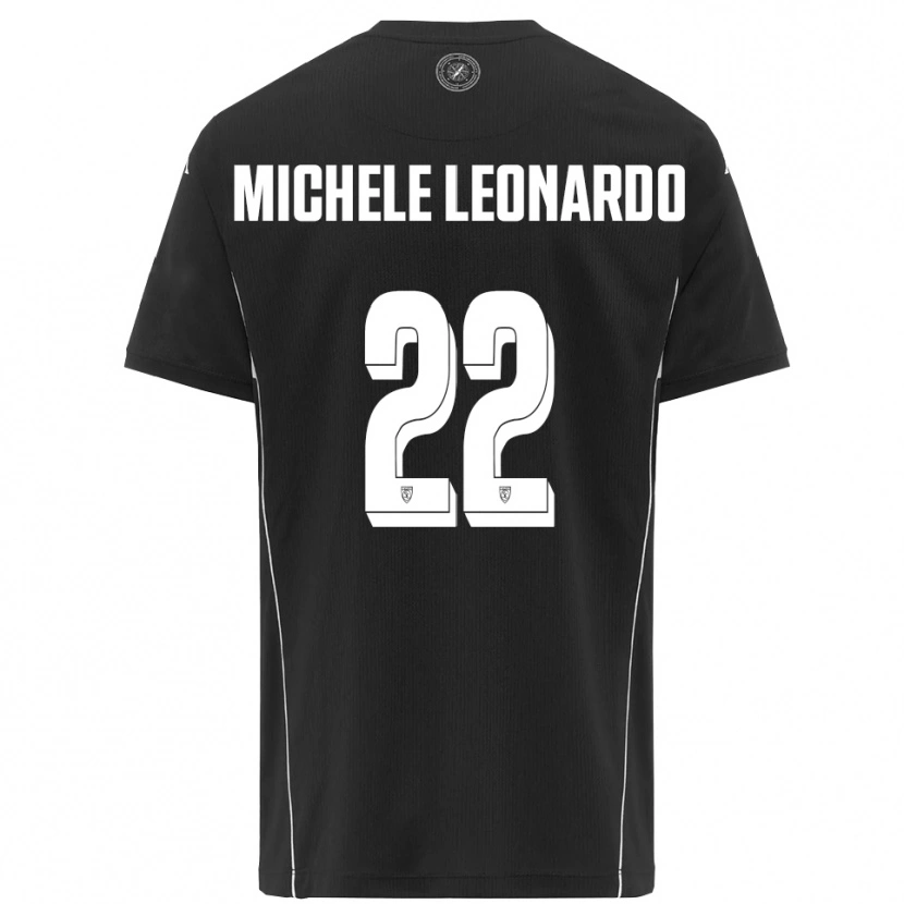 Danxen Hombre Camiseta Matteo Michele Leonardo #22 Negro Blanco 2ª Equipación 2025/26 La Camisa México