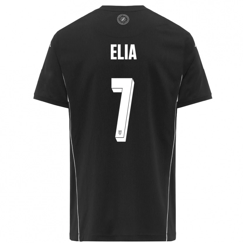 Danxen Hombre Camiseta Salvatore Elia #7 Negro Blanco 2ª Equipación 2025/26 La Camisa México