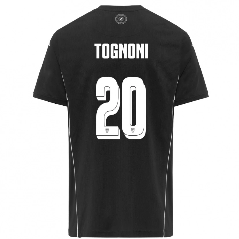 Danxen Hombre Camiseta Thomas Tognoni #20 Negro Blanco 2ª Equipación 2025/26 La Camisa México