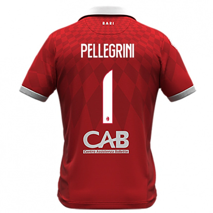 Danxen Hombre Camiseta Luigi Pellegrini #1 Rojo Blanco 2ª Equipación 2025/26 La Camisa México