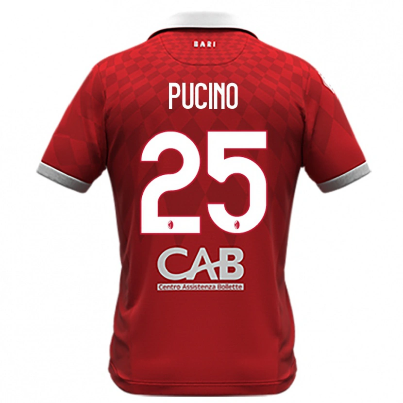 Danxen Hombre Camiseta Raffaele Pucino #25 Rojo Blanco 2ª Equipación 2025/26 La Camisa México
