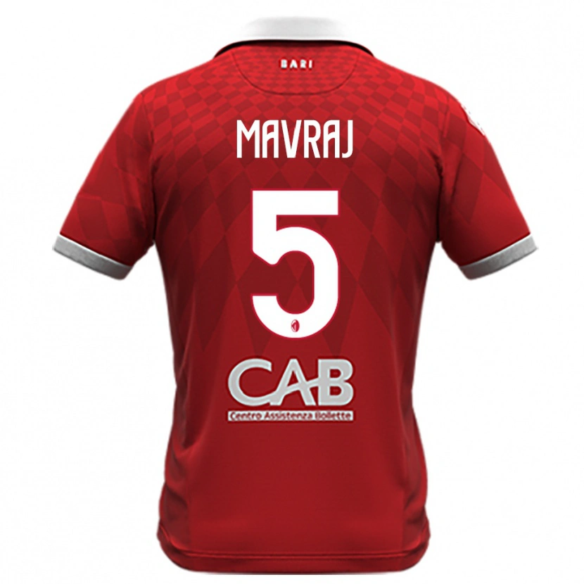 Danxen Hombre Camiseta Indrit Mavraj #5 Rojo Blanco 2ª Equipación 2025/26 La Camisa México