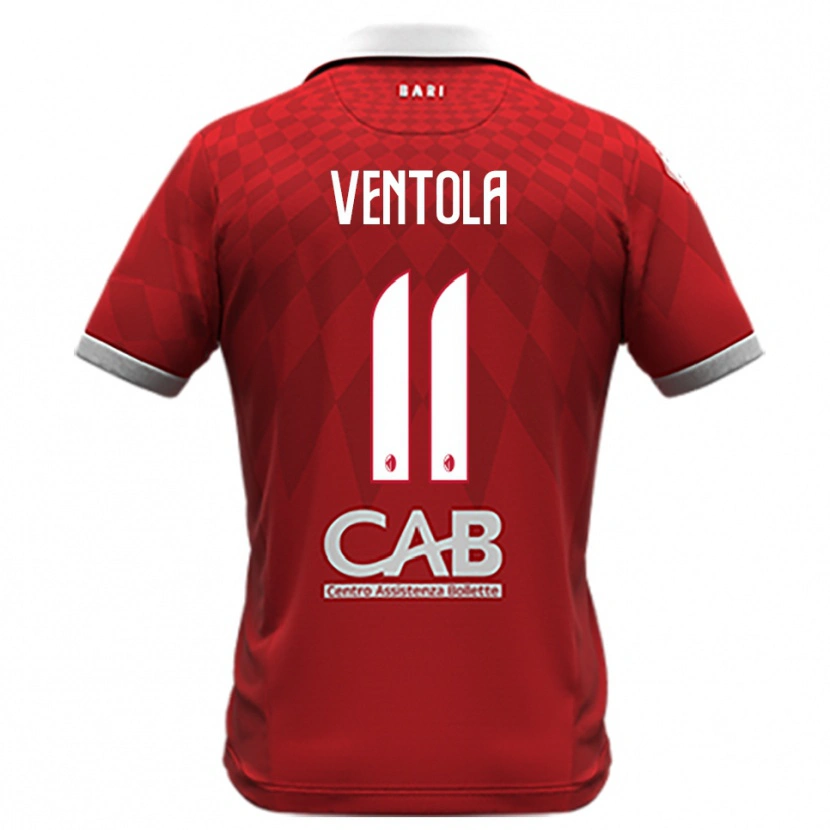 Danxen Hombre Camiseta Flavio Ventola #11 Rojo Blanco 2ª Equipación 2025/26 La Camisa México