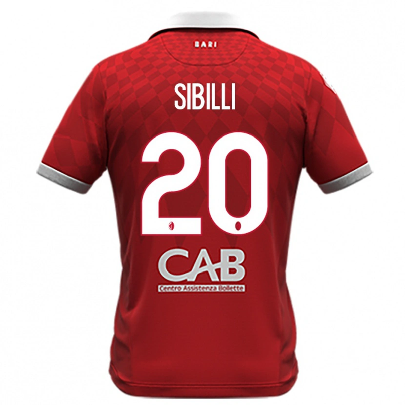 Danxen Hombre Camiseta Giuseppe Sibilli #20 Rojo Blanco 2ª Equipación 2025/26 La Camisa México
