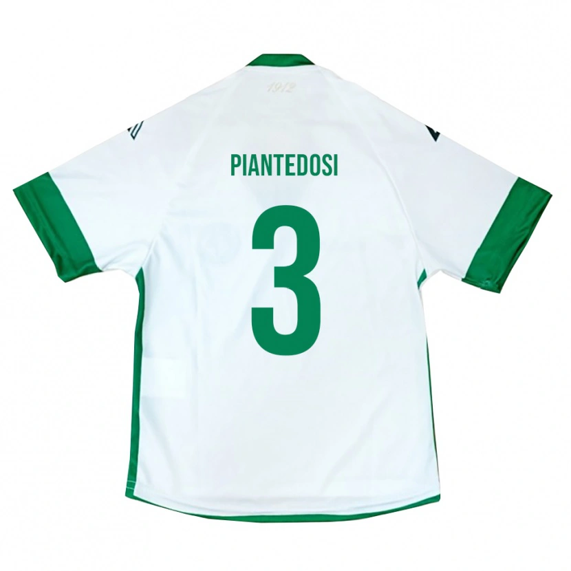 Danxen Hombre Camiseta Alessio Piantedosi #3 Blanco Verde Azul 2ª Equipación 2025/26 La Camisa México