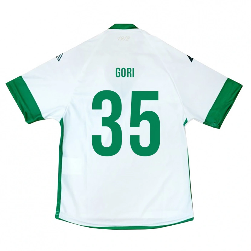 Danxen Hombre Camiseta Gabriele Gori #35 Blanco Verde Azul 2ª Equipación 2025/26 La Camisa México