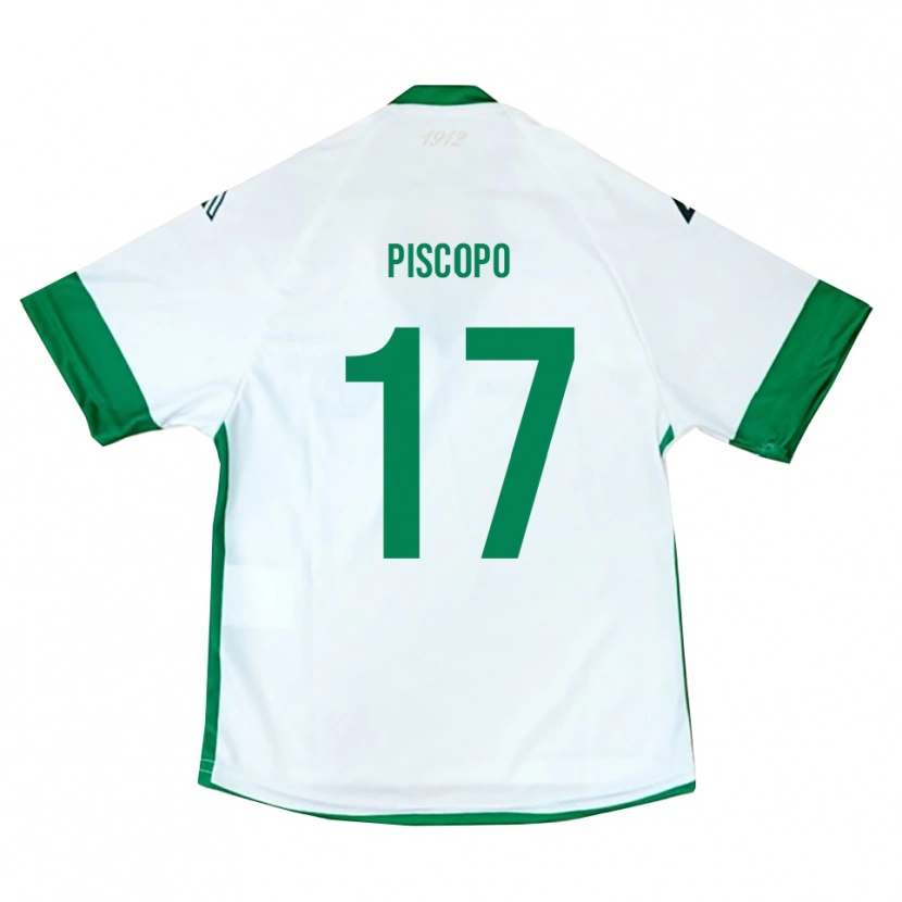 Danxen Hombre Camiseta Francesco Piscopo #17 Blanco Verde Azul 2ª Equipación 2025/26 La Camisa México