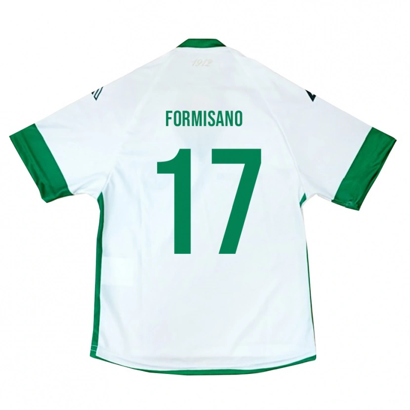 Danxen Hombre Camiseta Pasquale Formisano #17 Blanco Verde Azul 2ª Equipación 2025/26 La Camisa México