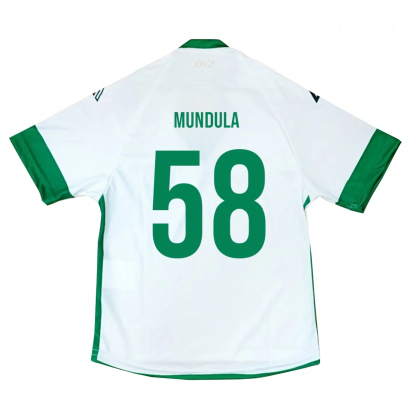 Danxen Hombre Camiseta Ciro Mundula #58 Blanco Verde Azul 2ª Equipación 2025/26 La Camisa México