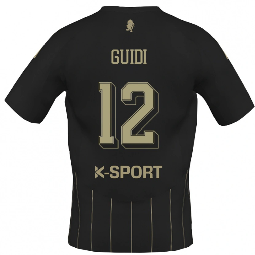 Danxen Hombre Camiseta Sasha Guidi #12 Gris Blanco 2ª Equipación 2025/26 La Camisa México