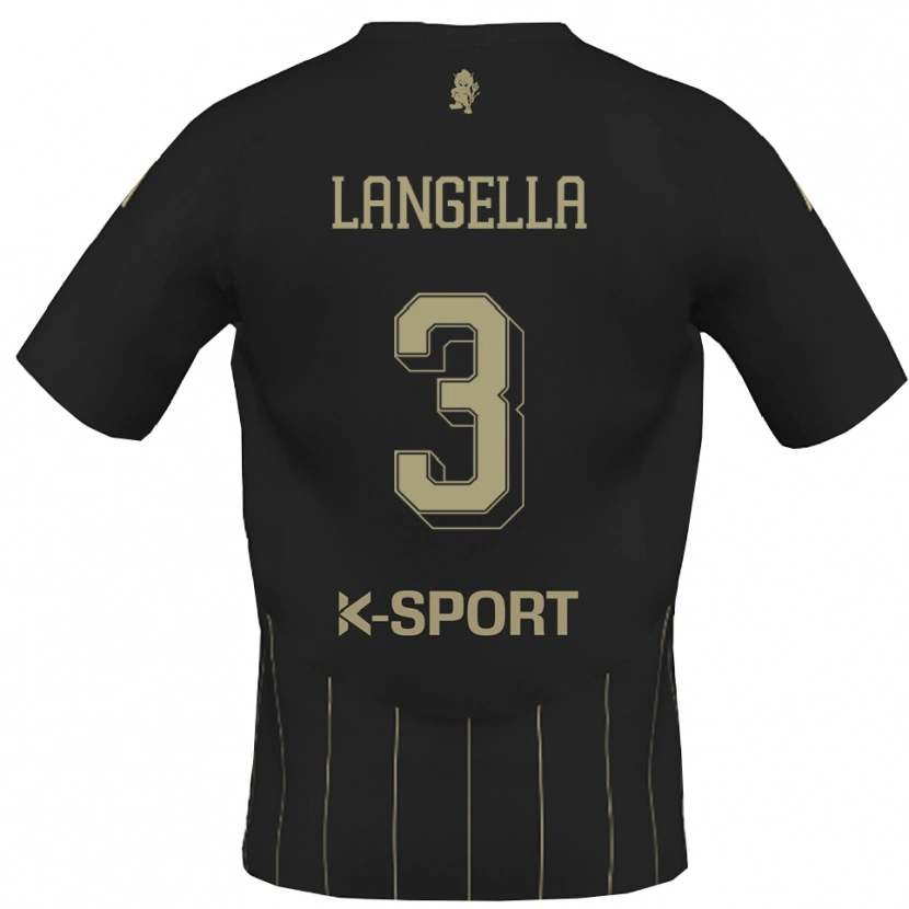 Danxen Hombre Camiseta Matteo Langella #3 Gris Blanco 2ª Equipación 2025/26 La Camisa México