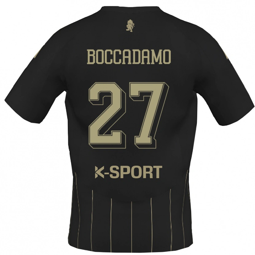 Danxen Hombre Camiseta Antonio Boccadamo #27 Gris Blanco 2ª Equipación 2025/26 La Camisa México