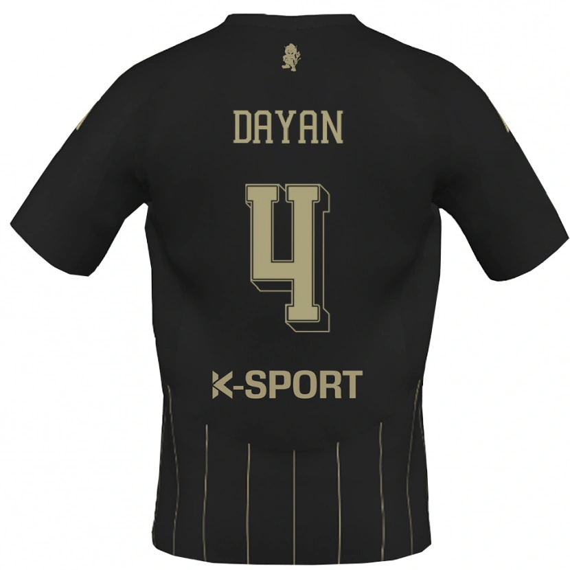 Danxen Hombre Camiseta Pedro Dayan #4 Gris Blanco 2ª Equipación 2025/26 La Camisa México