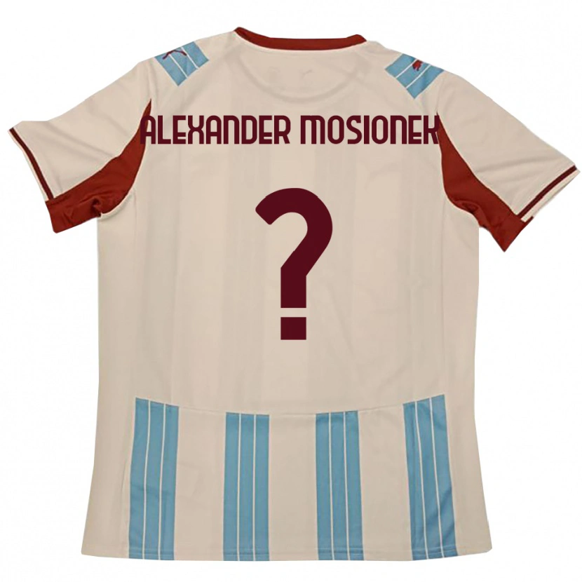 Danxen Hombre Camiseta Kamil Alexander Mosionek #0 Azul Celeste Blanco 2ª Equipación 2025/26 La Camisa México