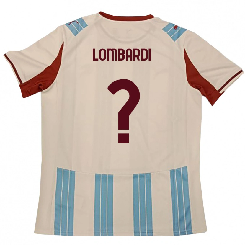 Danxen Hombre Camiseta Lorenzo Lombardi #0 Azul Celeste Blanco 2ª Equipación 2025/26 La Camisa México