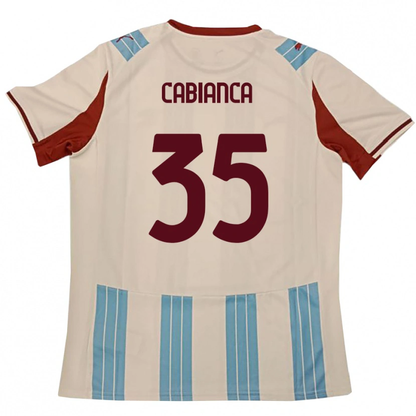 Danxen Hombre Camiseta Eddy Cabianca #35 Azul Celeste Blanco 2ª Equipación 2025/26 La Camisa México