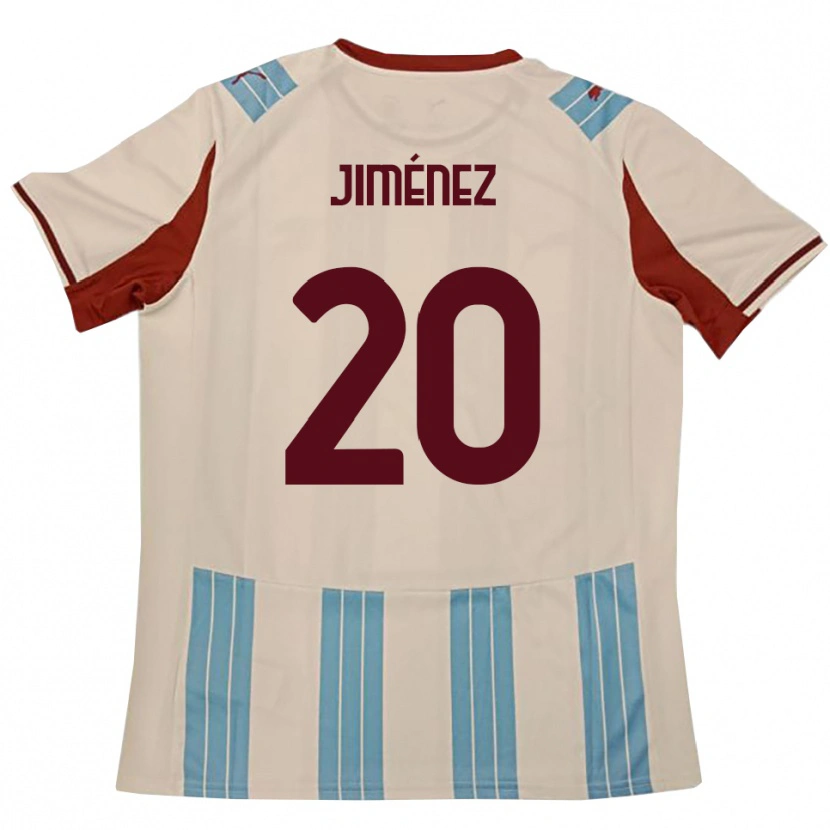 Danxen Hombre Camiseta Kaleb Jiménez #20 Azul Celeste Blanco 2ª Equipación 2025/26 La Camisa México