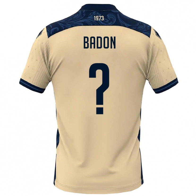 Danxen Hombre Camiseta Nicola Badon #0 Blanco Marino 2ª Equipación 2025/26 La Camisa México