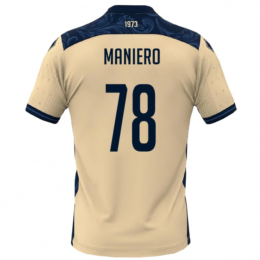 Danxen Hombre Camiseta Luca Maniero #78 Blanco Marino 2ª Equipación 2025/26 La Camisa México