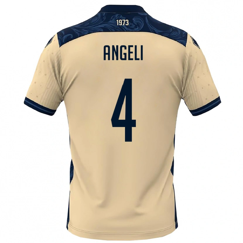 Danxen Hombre Camiseta Matteo Angeli #4 Blanco Marino 2ª Equipación 2025/26 La Camisa México