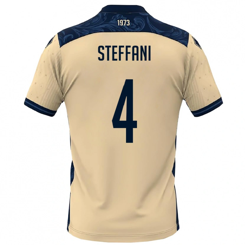 Danxen Hombre Camiseta Riccardo Steffani #4 Blanco Marino 2ª Equipación 2025/26 La Camisa México