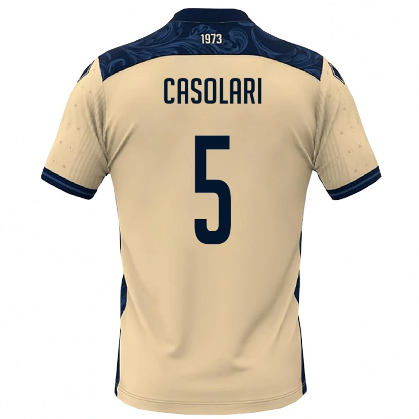 Danxen Hombre Camiseta Federico Casolari #5 Blanco Marino 2ª Equipación 2025/26 La Camisa México