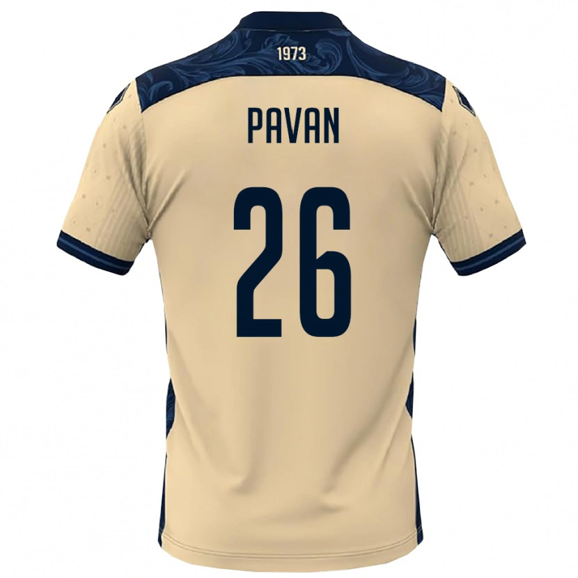 Danxen Hombre Camiseta Nicola Pavan #26 Blanco Marino 2ª Equipación 2025/26 La Camisa México