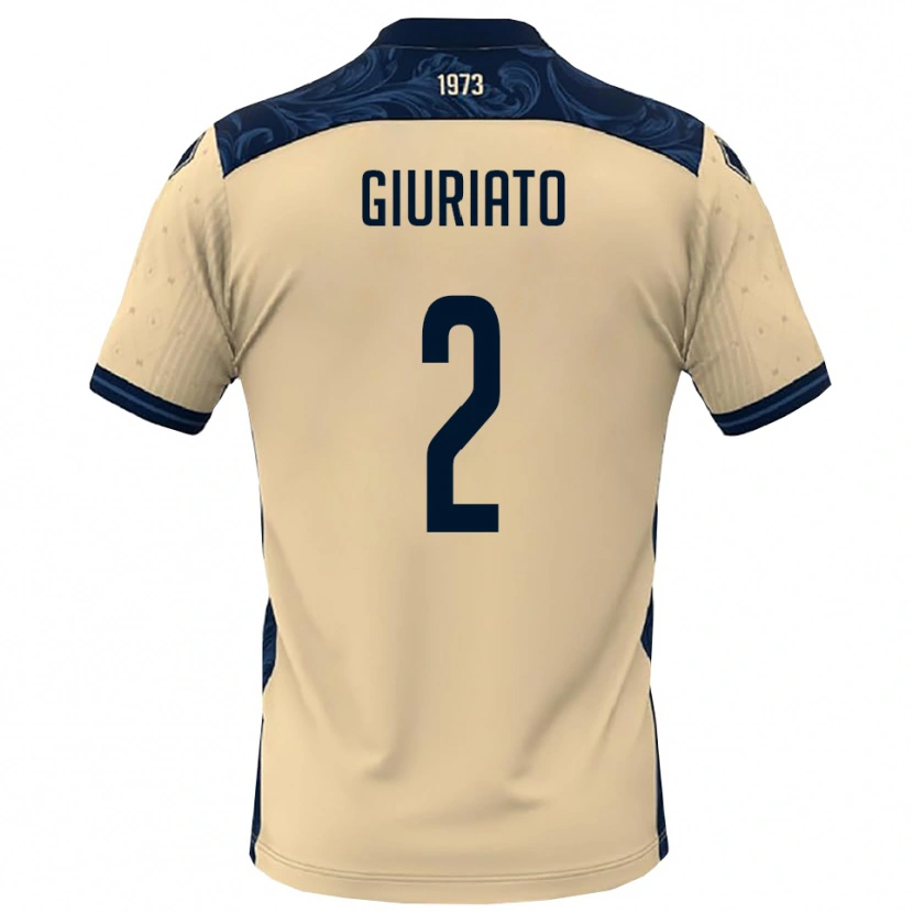 Danxen Hombre Camiseta Filippo Giuriato #2 Blanco Marino 2ª Equipación 2025/26 La Camisa México