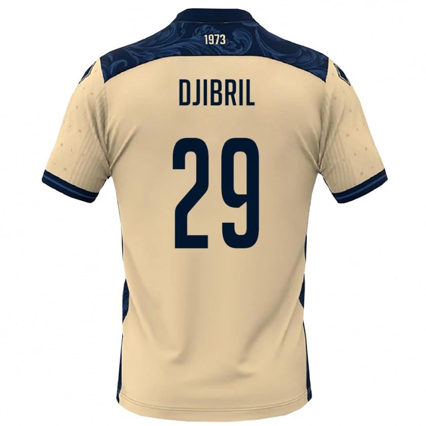Danxen Hombre Camiseta Akim Djibril #29 Blanco Marino 2ª Equipación 2025/26 La Camisa México