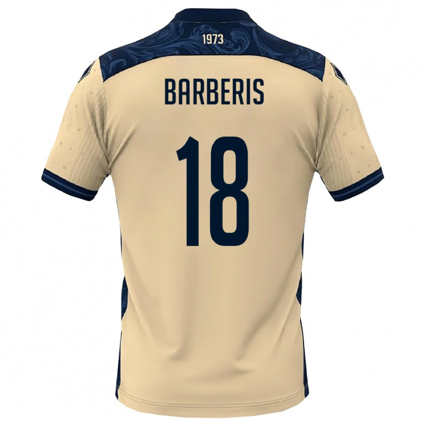 Danxen Hombre Camiseta Andrea Barberis #18 Blanco Marino 2ª Equipación 2025/26 La Camisa México