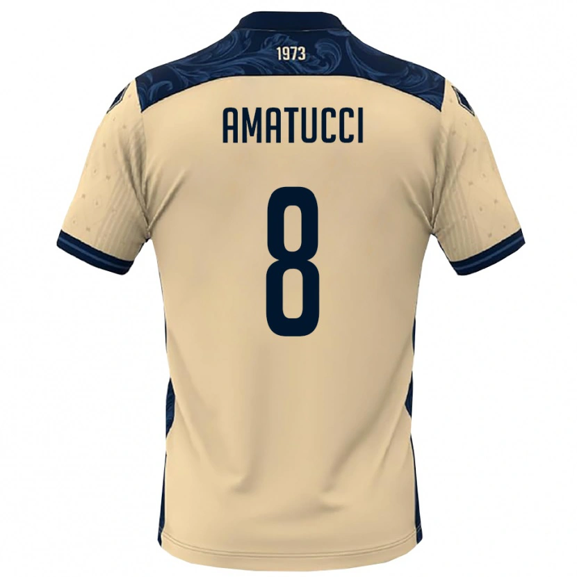 Danxen Hombre Camiseta Francesco Amatucci #8 Blanco Marino 2ª Equipación 2025/26 La Camisa México