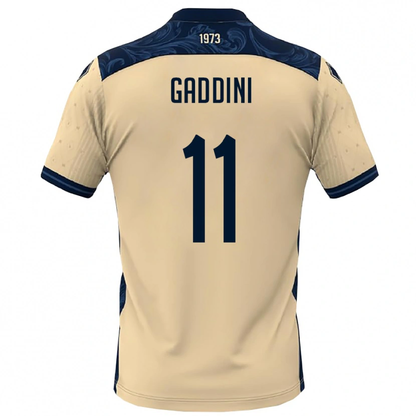 Danxen Hombre Camiseta Mattia Gaddini #11 Blanco Marino 2ª Equipación 2025/26 La Camisa México
