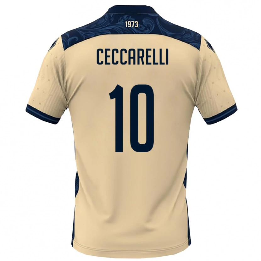 Danxen Hombre Camiseta Andrea Ceccarelli #10 Blanco Marino 2ª Equipación 2025/26 La Camisa México