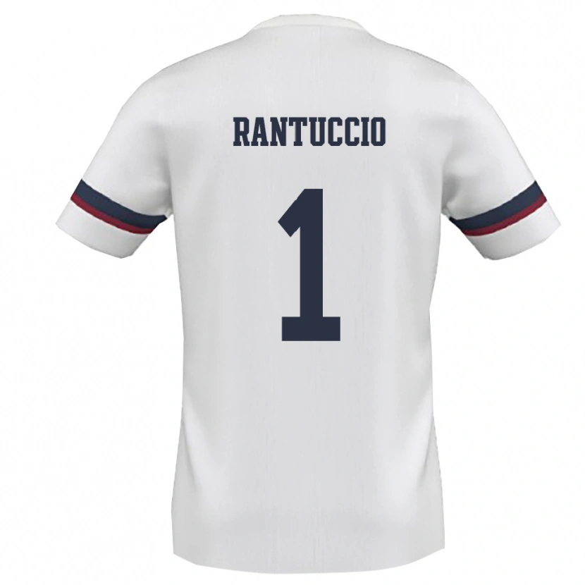 Danxen Hombre Camiseta Carmelo Rantuccio #1 Blanco Rojo 2ª Equipación 2025/26 La Camisa México