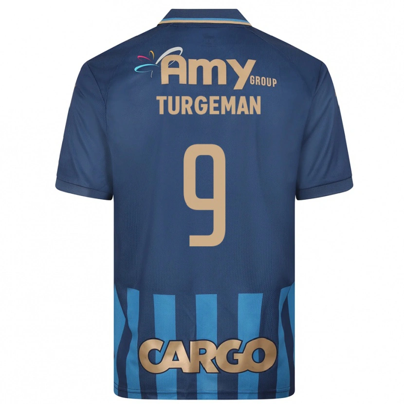 Danxen Hombre Camiseta Dor Turgeman #9 Azul Marino 2ª Equipación 2025/26 La Camisa México