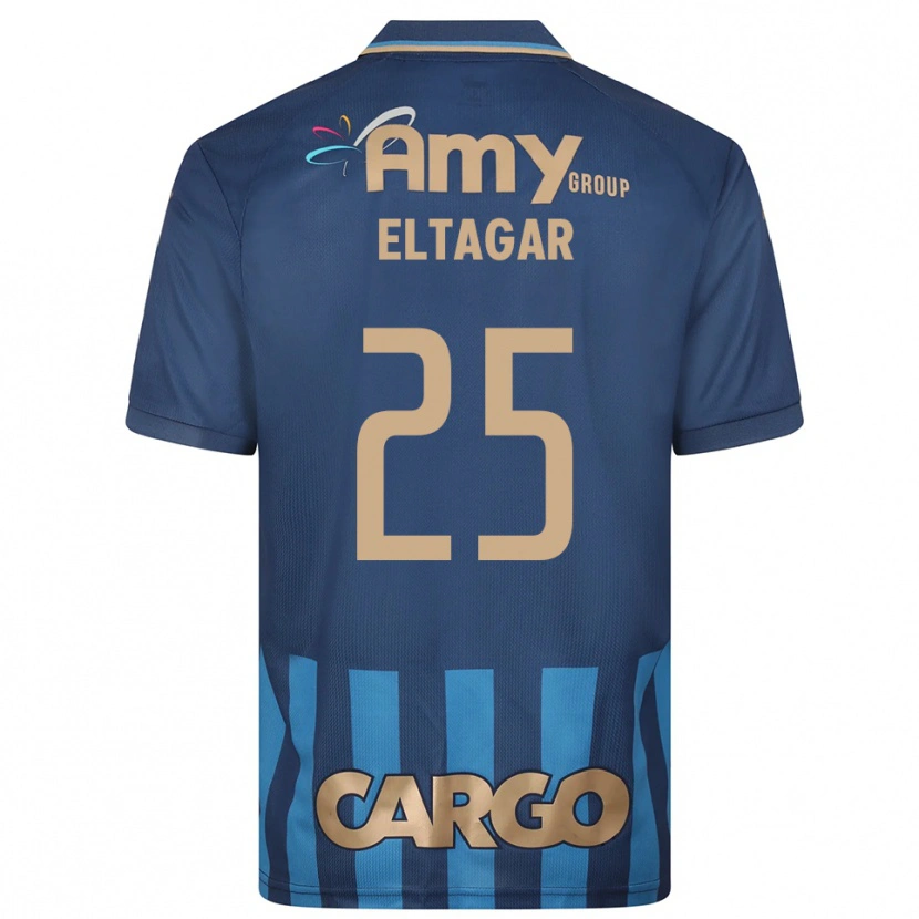 Danxen Hombre Camiseta Barak Eltagar #25 Azul Marino 2ª Equipación 2025/26 La Camisa México