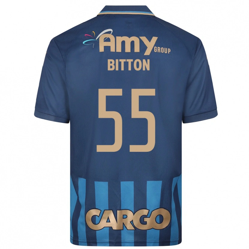 Danxen Hombre Camiseta Nir Bitton #55 Azul Marino 2ª Equipación 2025/26 La Camisa México
