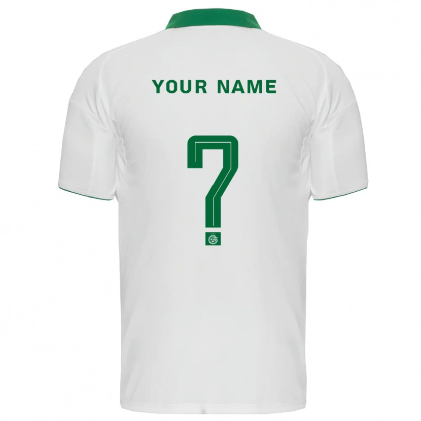 Danxen Hombre Camiseta Su Nombre #0 Blanco Verde 2ª Equipación 2025/26 La Camisa México