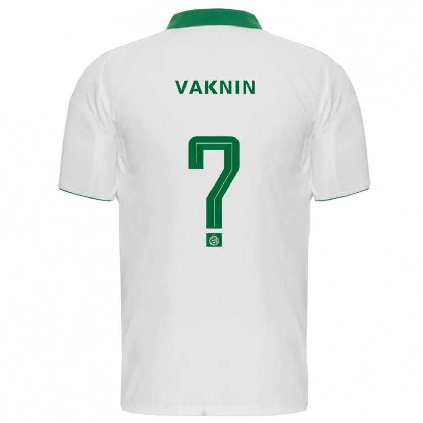Danxen Hombre Camiseta Raz Vaknin #0 Blanco Verde 2ª Equipación 2025/26 La Camisa México