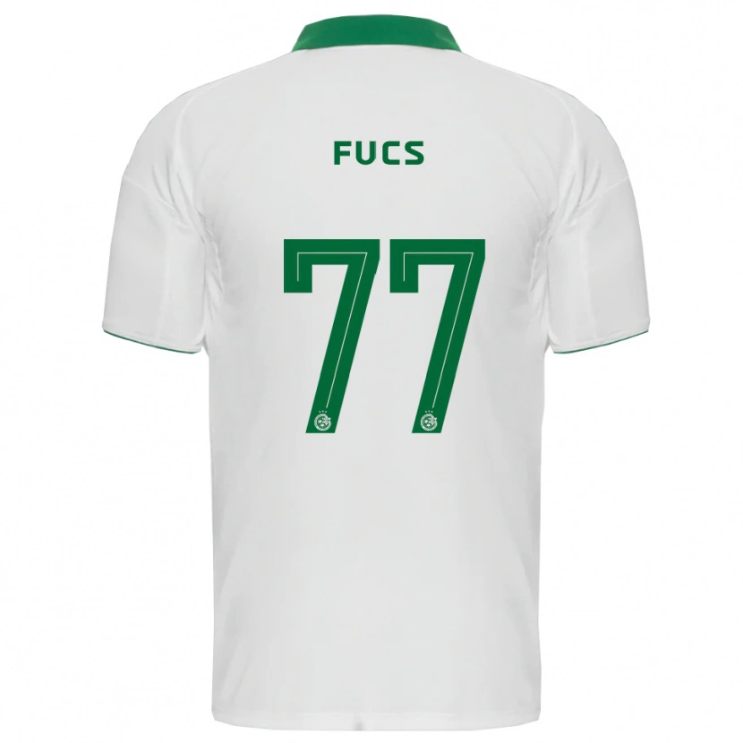Danxen Hombre Camiseta Roee Fucs #77 Blanco Verde 2ª Equipación 2025/26 La Camisa México