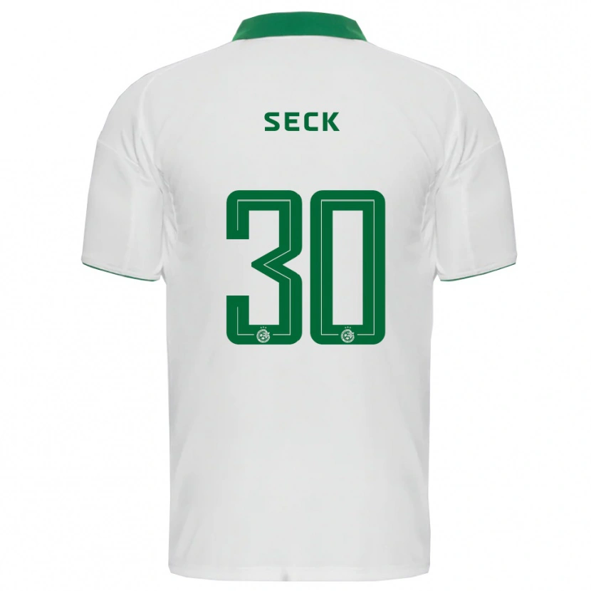 Danxen Hombre Camiseta Abdoulaye Seck #30 Blanco Verde 2ª Equipación 2025/26 La Camisa México
