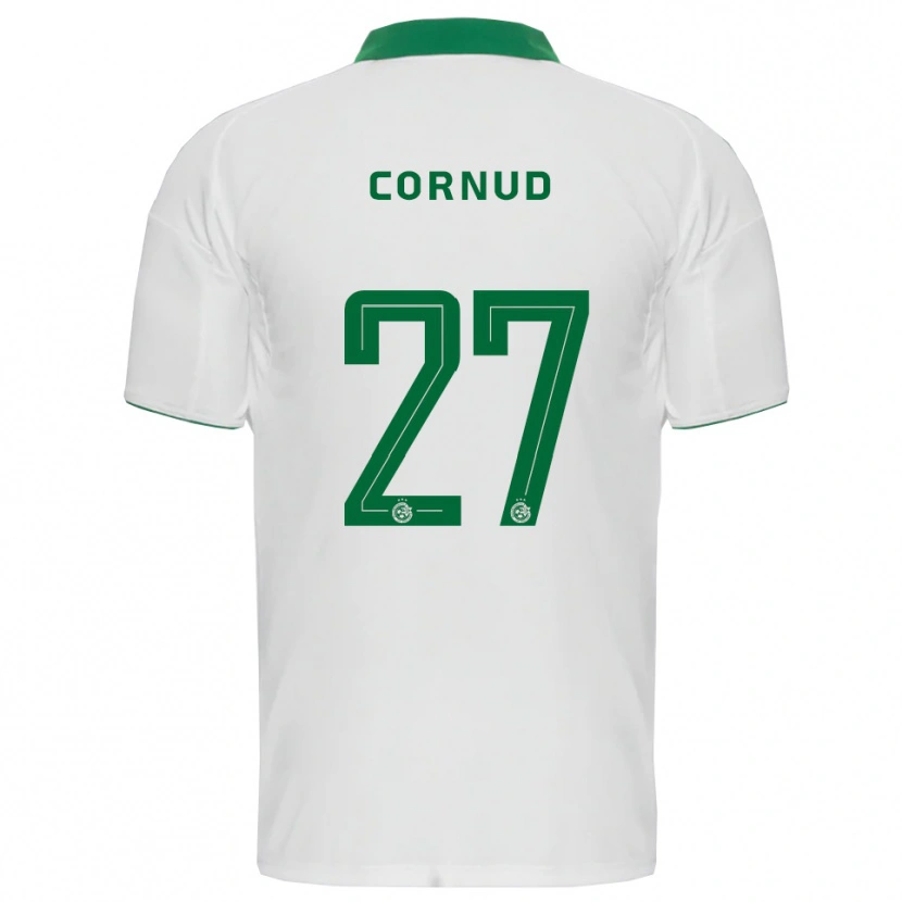 Danxen Hombre Camiseta Pierre Cornud #27 Blanco Verde 2ª Equipación 2025/26 La Camisa México