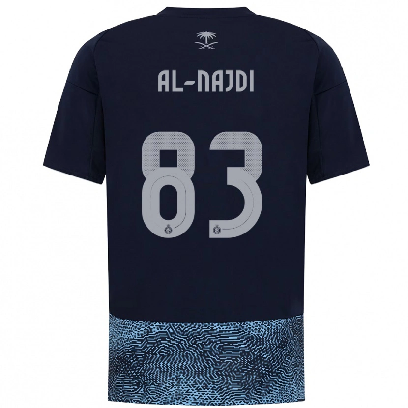 Danxen Hombre Camiseta Salem Al-Najdi #83 Marino Azul Celeste 2ª Equipación 2025/26 La Camisa México