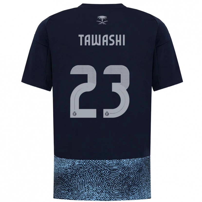 Danxen Hombre Camiseta Maher Tawashi #23 Marino Azul Celeste 2ª Equipación 2025/26 La Camisa México