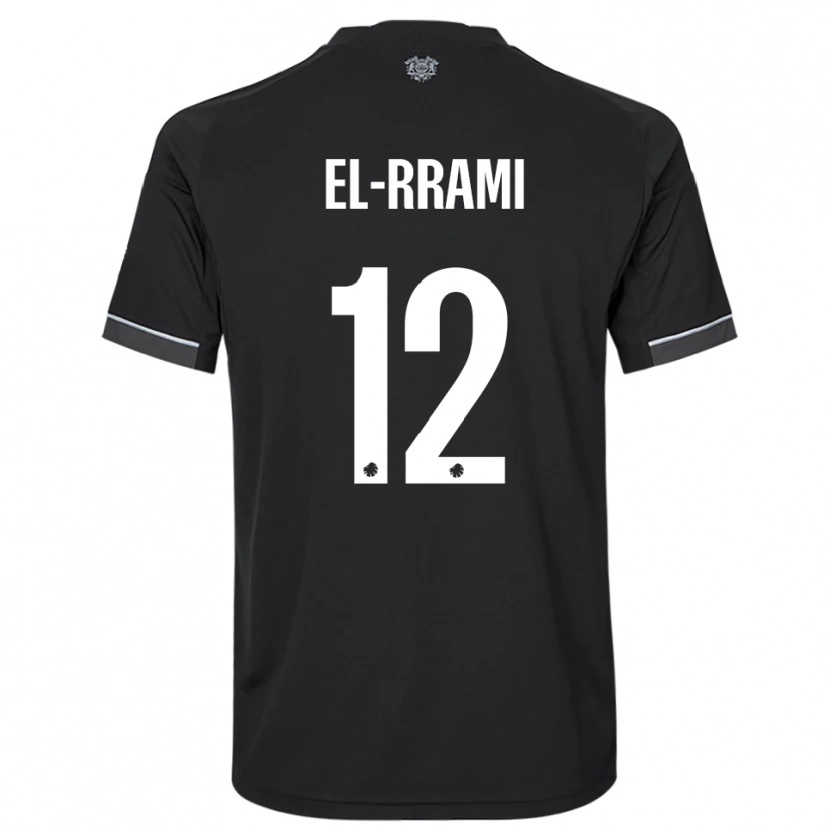 Danxen Hombre Camiseta Jamil El-Rrami #12 Negro Blanco 2ª Equipación 2025/26 La Camisa México