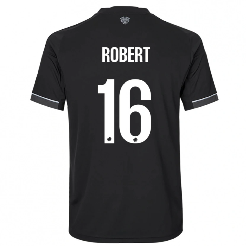 Danxen Hombre Camiseta Robert #16 Negro Blanco 2ª Equipación 2025/26 La Camisa México