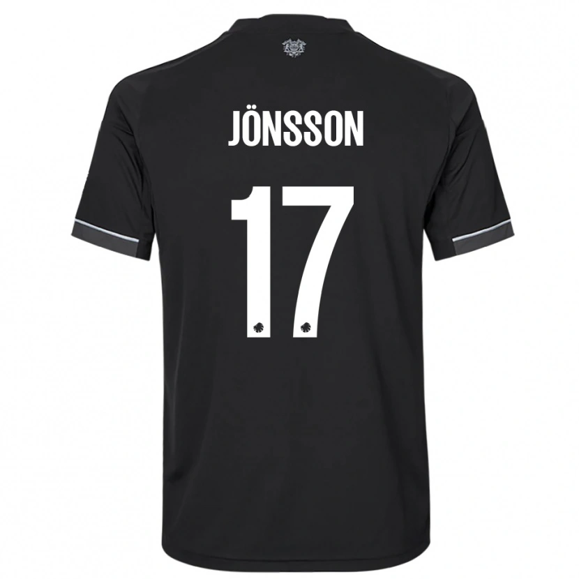 Danxen Hombre Camiseta Neo Jönsson #17 Negro Blanco 2ª Equipación 2025/26 La Camisa México