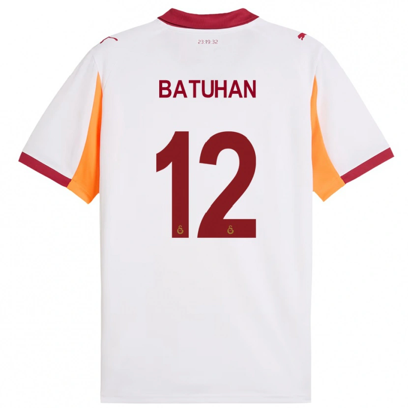 Danxen Hombre Camiseta Batuhan Şen #12 Blanco Rojo 2ª Equipación 2025/26 La Camisa México
