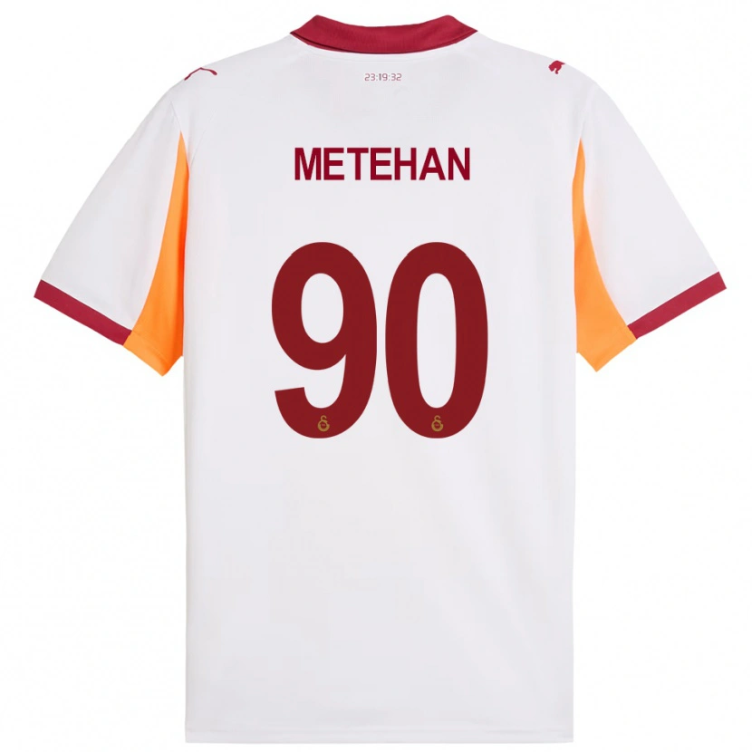 Danxen Hombre Camiseta Metehan Baltacı #90 Blanco Rojo 2ª Equipación 2025/26 La Camisa México