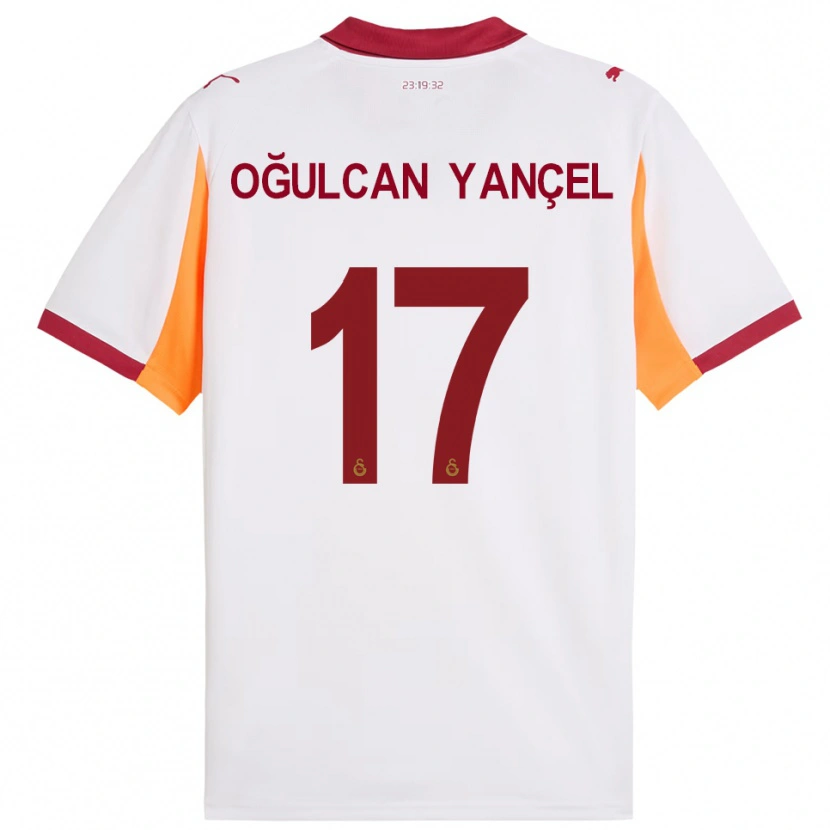 Danxen Hombre Camiseta Necati Oğulcan Yançel #17 Blanco Rojo 2ª Equipación 2025/26 La Camisa México